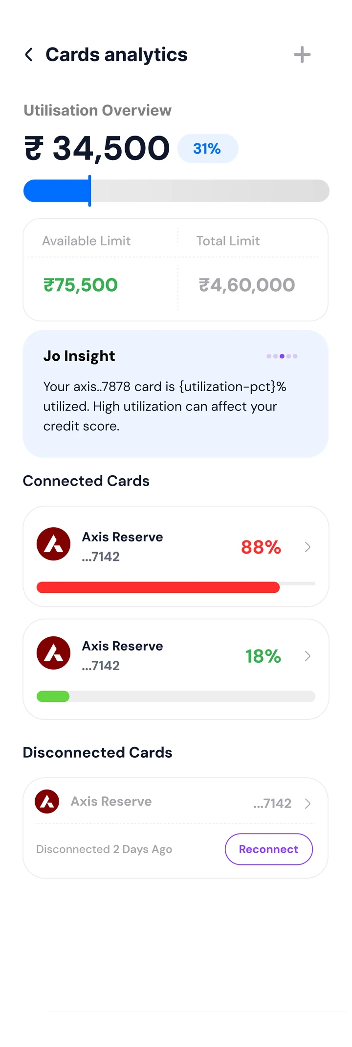Finanjo app: Credit score