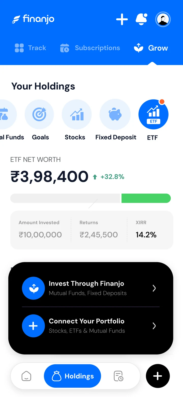 Finanjo app: Cash, not selling