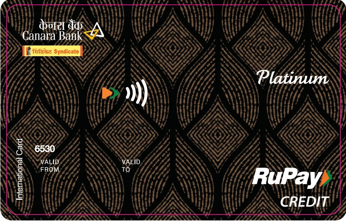 Canara RuPay Platinum Secured Credit Card