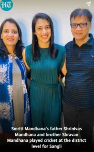 Smriti Mandhana Family