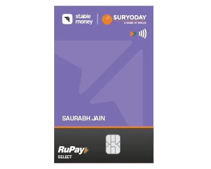 Suryoday SFB Stable Money RuPay Select Credit Card