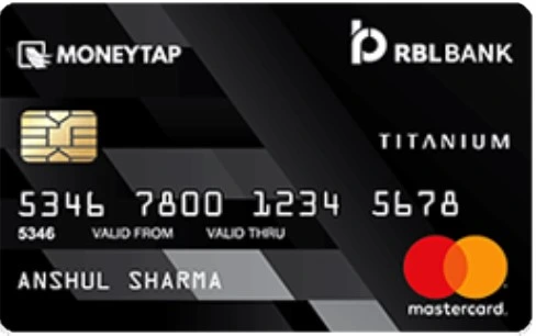 RBL MoneyTap Black Mastercard Credit Card
